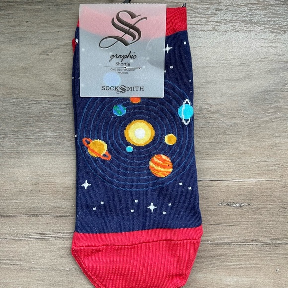 All Systems Go Planet Ankle Socks - Picture 2 of 3